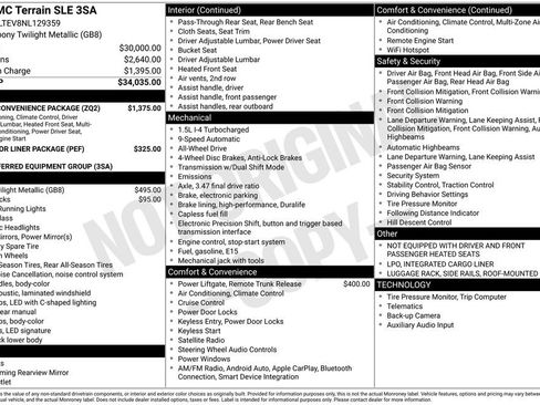 Used 2022 GMC Terrain SLE w/ Driver Convenience Package AWD/4WD image 37