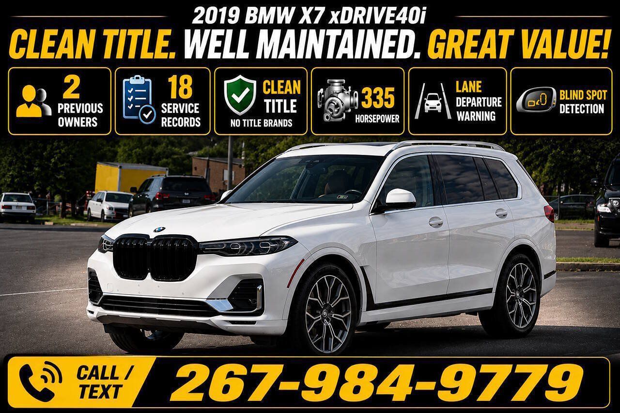 Used 2019 BMW X7 xDrive40i AWD/4WD image 1