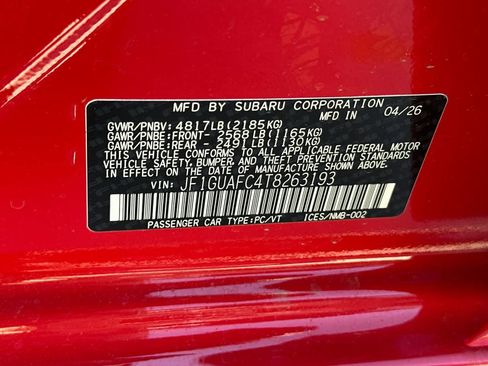 New 2026 Subaru Impreza 2.0i Sport AWD/4WD image 32