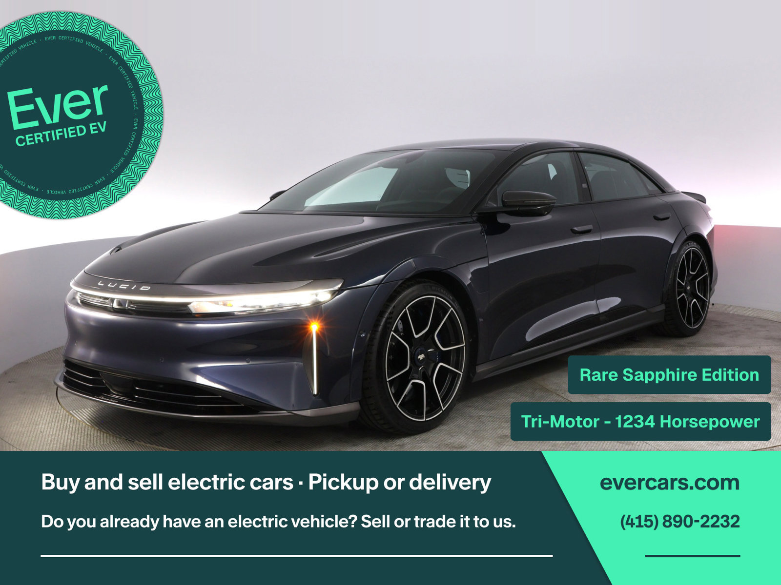 Used 2024 Lucid Air Sapphire AWD/4WD image 1