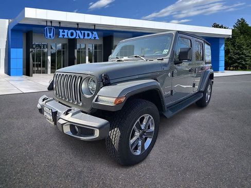 Used 2022 Jeep Wrangler Unlimited Sahara w/ LED Lighting Group image 1