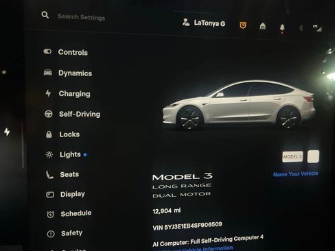 Used 2025 Tesla Model 3 Long Range AWD/4WD image 1