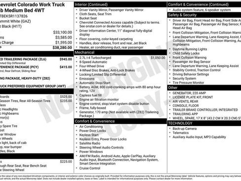 Used 2024 Chevrolet Colorado W/T w/ Advanced Trailering Package image 34