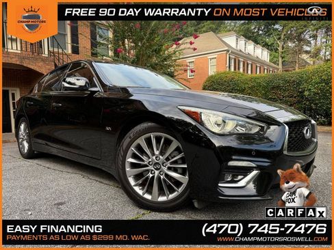 Used 2018 INFINITI Q50 Luxe w/ Sensory Package (Luxe) RWD image 5