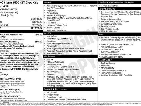 Used 2021 GMC Sierra 1500 SLT AWD/4WD image 51