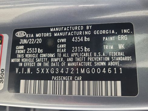 Used 2021 Kia K5 EX w/ EX Premium Package FWD image 33