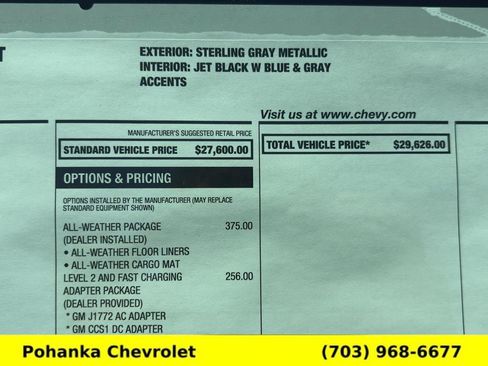 New 2027 Chevrolet Bolt LT w/ LPO, All-Weather Package FWD image 32