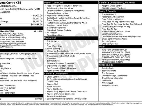 Certified 2025 Toyota Camry XSE w/ Premium Package FWD image 25