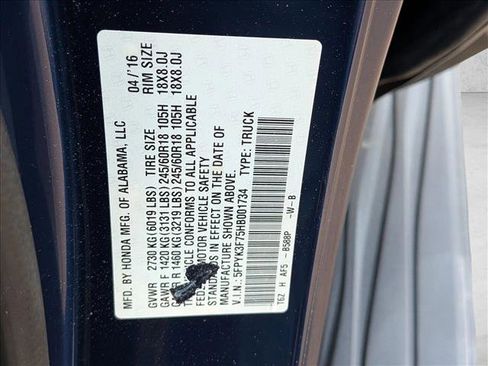 Certified 2017 Honda Ridgeline RTL-E image 25