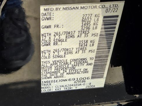 Used 2022 Nissan Frontier Pro-X w/ Pro-X Premium Package RWD image 14