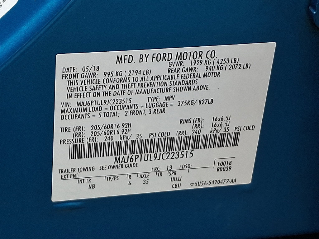 Used 2018 Ford EcoSport SE w/ SE Convenience Package AWD/4WD image 29