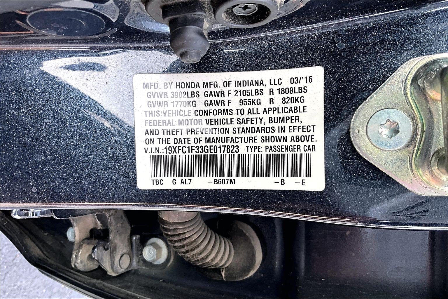 Used 2016 Honda Civic EX-T image 3