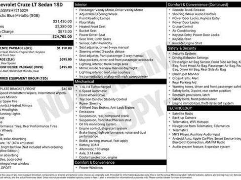 Used 2017 Chevrolet Cruze LT w/ Convenience Package FWD image 15