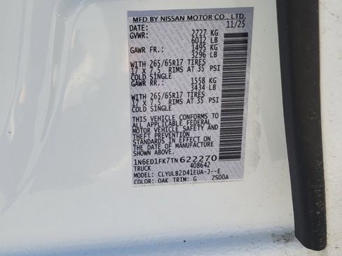 New 2026 Nissan Frontier SV image 12