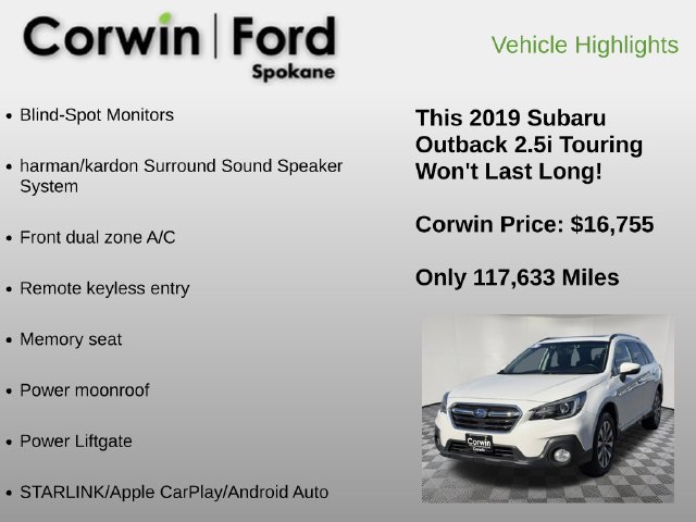 Used 2019 Subaru Outback 2.5i Touring AWD/4WD image 6