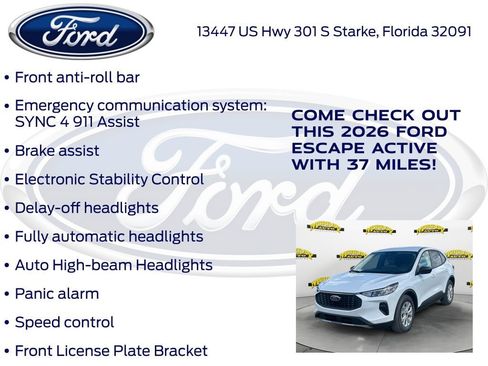 New 2026 Ford Escape Active w/ Tech Pack #1 image 30