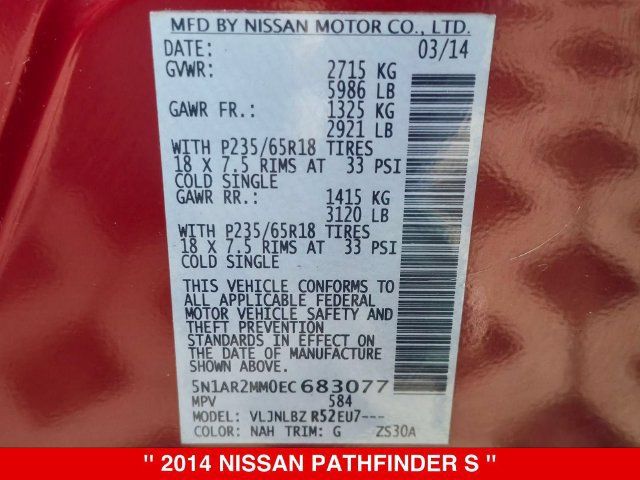 Used 2014 Nissan Pathfinder S AWD/4WD image 37