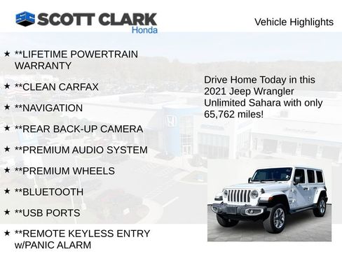 Used 2021 Jeep Wrangler Unlimited Sahara AWD/4WD image 12
