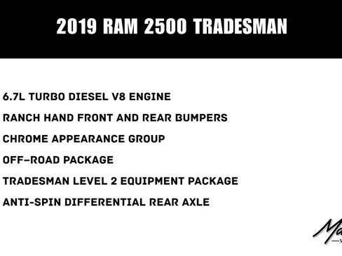 Used 2019 RAM 2500 Tradesman AWD/4WD image 2