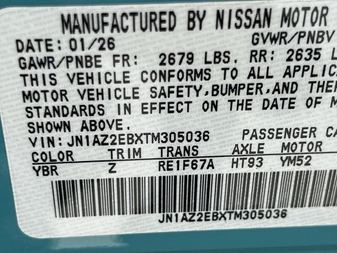 New 2026 Nissan Leaf Platinum+ w/ Floor Mat Package (Platinum+) FWD image 16