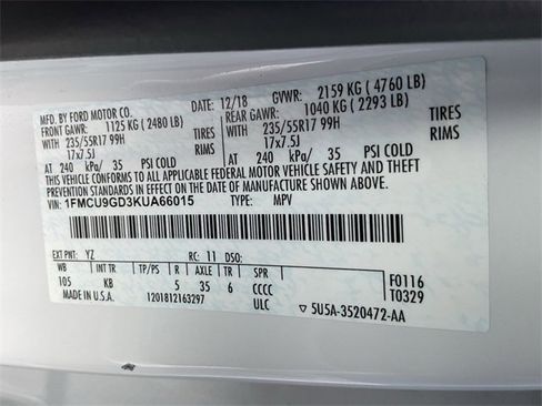 Used 2019 Ford Escape SE image 37