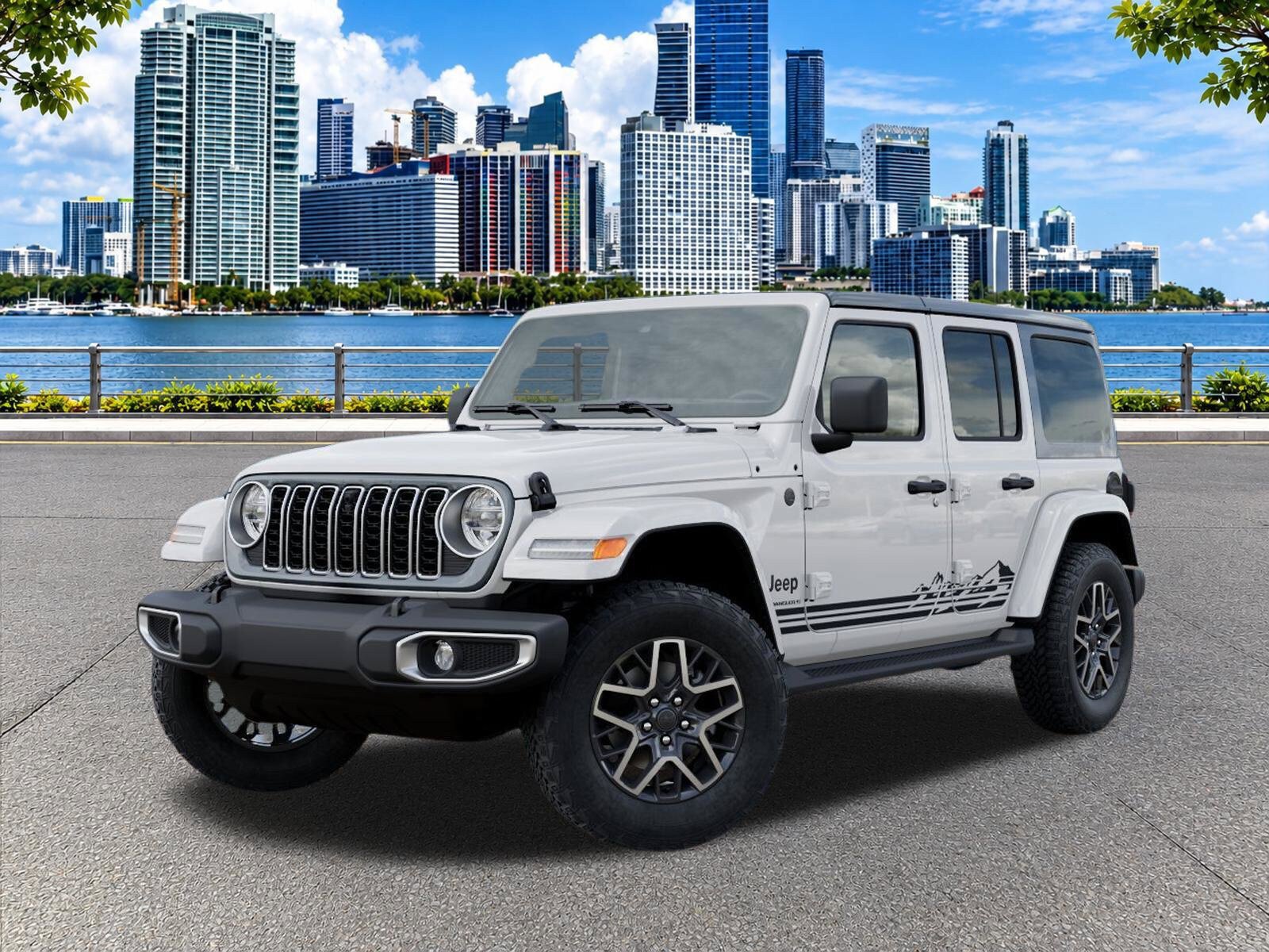 New 2026 Jeep Wrangler Unlimited Sahara w/ Rockslide Package AWD/4WD 360° Tour
