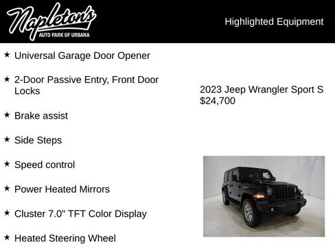 Used 2023 Jeep Wrangler Sport S image 16