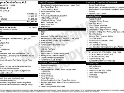 Certified 2025 Toyota Corolla Cross XLE w/ Convenience Package AWD/4WD image 22