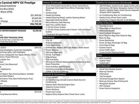 New 2026 Kia Carnival SX Prestige FWD image 23