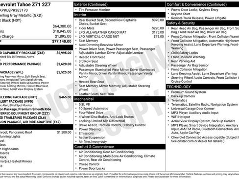 Used 2023 Chevrolet Tahoe Z71 w/ Off-Road Capability Package AWD/4WD image 31