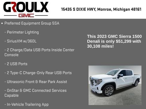 Used 2023 GMC Sierra 1500 Denali w/ Denali Reserve Package AWD/4WD image 32
