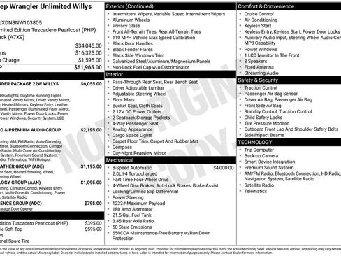 Certified 2022 Jeep Wrangler Unlimited Sport image 40