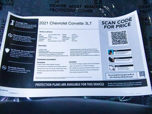 Used 2021 Chevrolet Corvette Stingray Premium Conv w/ Z51 Performance Package RWD image 25