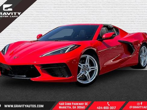 Used 2022 Chevrolet Corvette Stingray Preferred Cpe w/ Engine Appearance Package RWD image 1