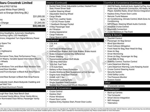 Certified 2024 Subaru Crosstrek 2.5i Limited image 32