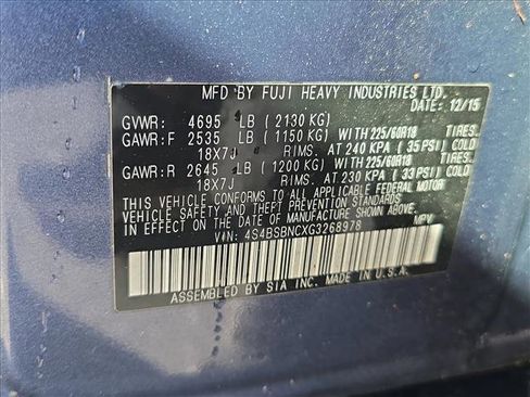 Used 2016 Subaru Outback 2.5i Limited image 25