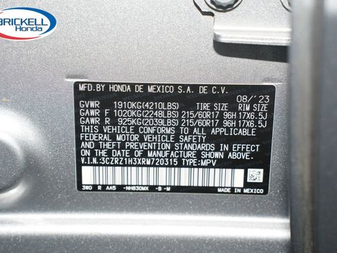 Certified 2024 Honda HR-V LX image 36
