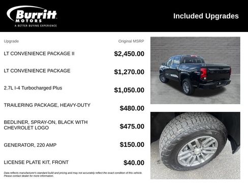 Used 2023 Chevrolet Colorado LT w/ LT Convenience Package II AWD/4WD image 3