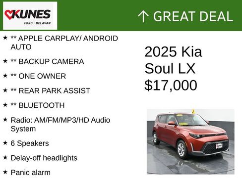 Used 2025 Kia Soul LX w/ LX Technology Package FWD image 2