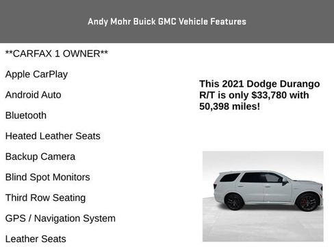 Used 2021 Dodge Durango R/T w/ Tow 'N Go Package AWD/4WD image 4