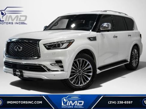 Used 2021 INFINITI QX80 Sensory w/ Cargo Package AWD/4WD image 1