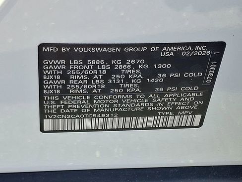 New 2026 Volkswagen Atlas Peak Edition AWD/4WD image 11