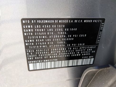 Certified 2022 Volkswagen Taos SE image 37