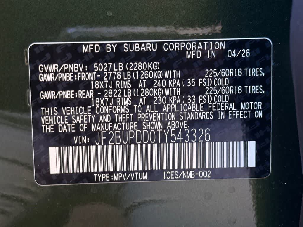 New 2026 Subaru Outback Limited AWD/4WD image 22