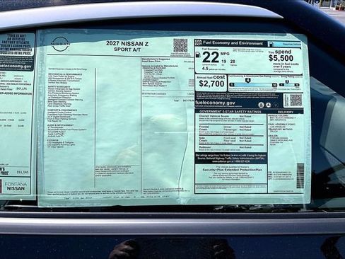 New 2027 Nissan Z Performance w/ Essentials Package (Sport) RWD image 13