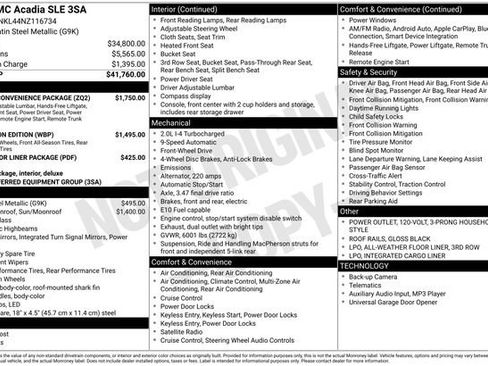 Used 2022 GMC Acadia SLE w/ Driver Convenience Package image 7