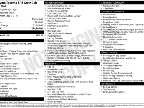 Used 2017 Toyota Tacoma SR5 w/ Tow Package image 24