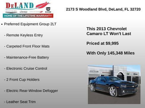 Used 2013 Chevrolet Camaro LT w/ RS Package image 6