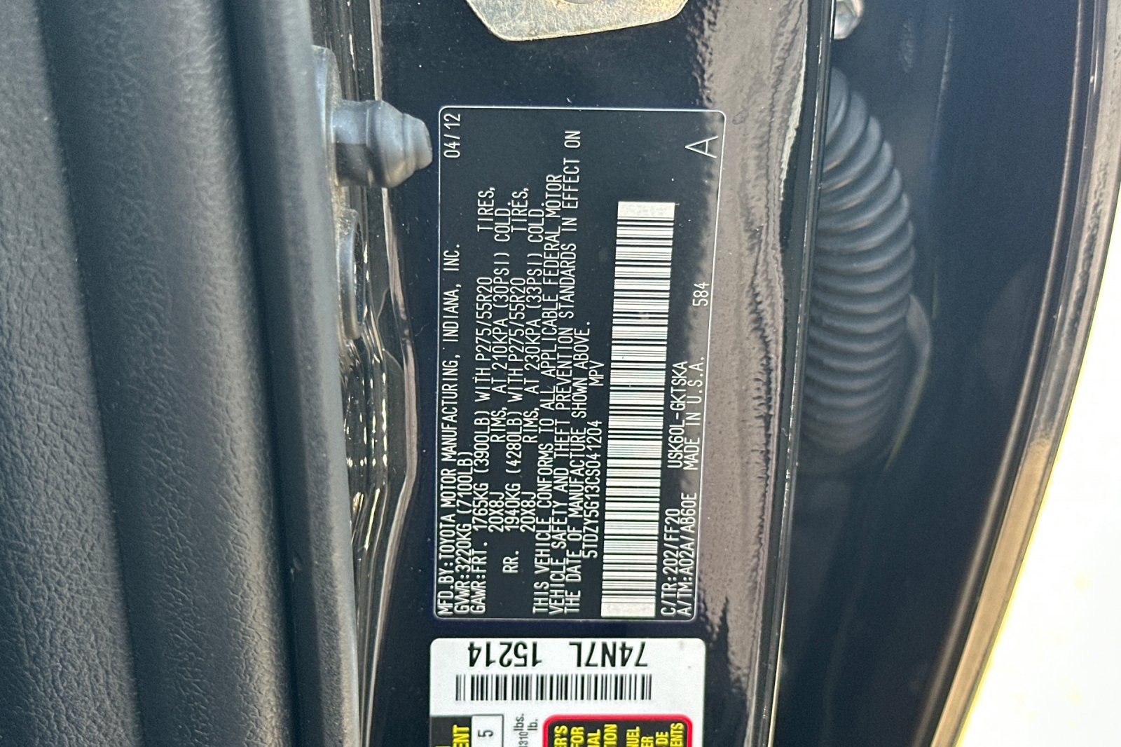 Used 2012 Toyota Sequoia SR5 w/ Sport Appearance Pkg RWD image 28