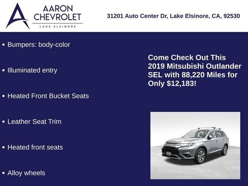 Used 2019 Mitsubishi Outlander SEL image 10